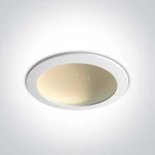Стельовий світильник One Light 10122FD/W/C The Dark Light Dome Reflector Die cast, 22 Вт, 1550 лм, 4000K · One Light · one-light-10122fd-w-c