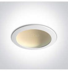 Стельовий світильник One Light 10122FD/W/C The Dark Light Dome Reflector Die cast, 22 Вт, 1550 лм, 4000K