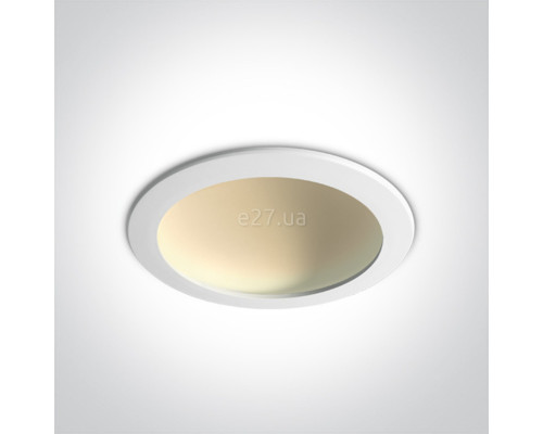 Стельовий світильник One Light 10122FD/W/C The Dark Light Dome Reflector Die cast, 22 Вт, 1550 лм, 4000K