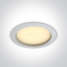 Стельовий світильник One Light 10125B/W/V Downlights Fixed LED, 25 Вт, 2000 лм, 3000К-4000К-5000К · One Light · one-light-10125b-w-v