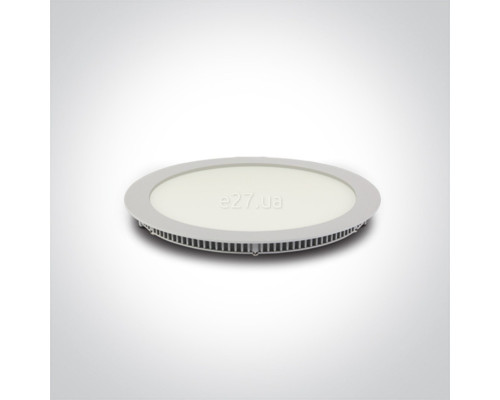 Стельовий світильник One Light 10130FA/W/C The 18-30W Round Recessed Panels Die cast, 30 Вт, 2100 лм, 4000K