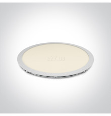 Стельовий світильник One Light 10140F/W/W The 40-48W Round Recessed Panels Die Cast, 40 Вт, 2520 лм, 3000K
