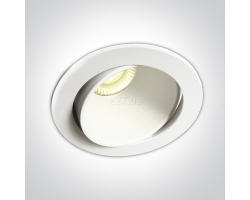 Точковий світильник One Light 11106PK/W/W Recessed Spots Adjustable LED, 8 Вт, 850 лм, 3000K