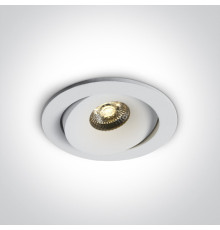 Точковий світильник One Light 11107P/W/W The IP54 COB Outdoor/Bathroom Range Die cast, 7 Вт, 530 лм, 3000K