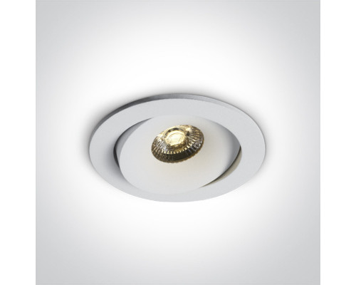 Точковий світильник One Light 11107P/W/W The IP54 COB Outdoor/Bathroom Range Die cast, 7 Вт, 530 лм, 3000K