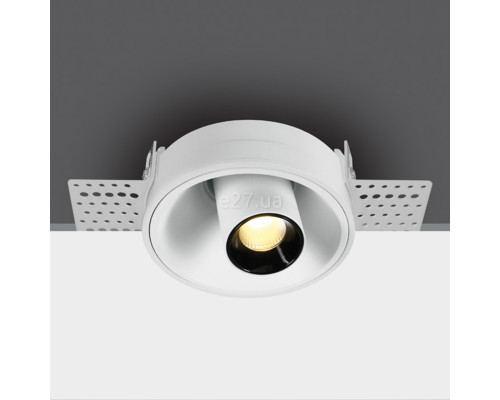 Точковий світильник One Light 11107TTR/W/W White COB LED 7W Trimless WW 38deg Adjustable Dark Light 230V, 7 Вт, 560 лм, 3000K