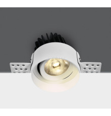 Точковий світильник One Light 11112T/W/W White COB LED 12w WW 700mA 38deg Trimless Dark Light, 12 Вт, 1100 лм, 3000K