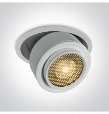 Точковий світильник One Light 11128G/W/W Downlights Adjustable LED, 28 Вт, 2800 лм, 3000K
