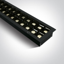 Стельовий світильник One Light 38150BR/B/W Recessed LED Linear Profiles Dark Light, 40 Вт, 4000 лм, 3000K · One Light · one-light-38150br-b-w