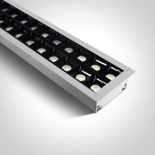 Стельовий світильник One Light 38150BR/W/C Recessed LED Linear Profiles Dark Light, 40 Вт, 4000 лм, 4000K · One Light · one-light-38150br-w-c