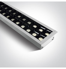 Стельовий світильник One Light 38150BR/W/C Recessed LED Linear Profiles Dark Light, 40 Вт, 4000 лм, 4000K
