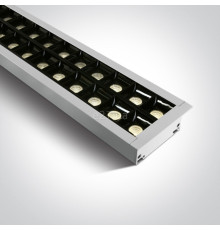 Стельовий світильник One Light 38150BR/W/W Recessed LED Linear Profiles Dark Light, 40 Вт, 4000 лм, 3000K