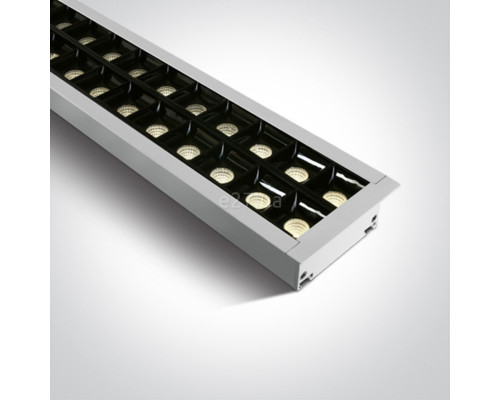 Стельовий світильник One Light 38150BR/W/W Recessed LED Linear Profiles Dark Light, 40 Вт, 4000 лм, 3000K