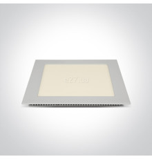 Стельовий світильник One Light 50122FA/W/W The 22-30W Square Recessed Panels Die cast, 22 Вт, 1320 лм, 3000K