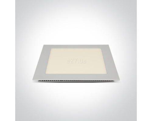 Стельовий світильник One Light 50122FA/W/W The 22-30W Square Recessed Panels Die cast, 22 Вт, 1320 лм, 3000K
