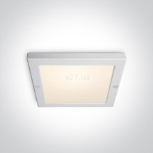 Стельовий світильник One Light 62018AF/W/W The Ultra Slim LED Panel Plafo, 18 Вт, 1400 лм, 3000K · One Light · one-light-62018af-w-w