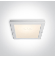 Стельовий світильник One Light 62018AF/W/W The Ultra Slim LED Panel Plafo, 18 Вт, 1400 лм, 3000K