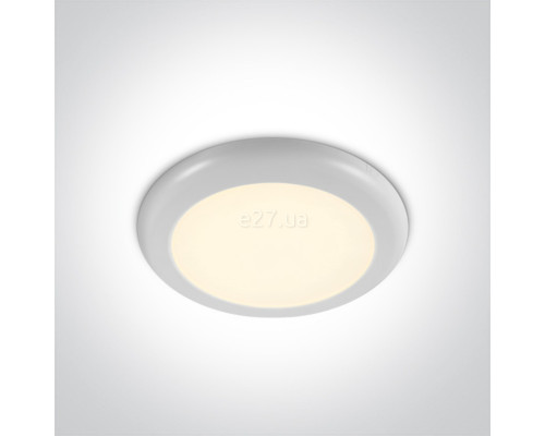 Стельовий світильник One Light 62116F/W/W Surface/Recessed Panels Adjustable Cut Out Hole, 16 Вт, 1500 лм, 3000K