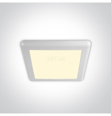 Стельовий світильник One Light 62116FA/W/W Surface/Recessed Panels Adjustable Cut Out Hole, 16 Вт, 1500 лм, 3000K