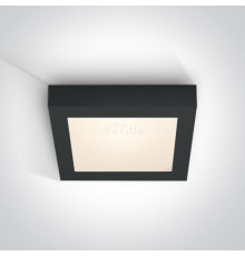 Стельовий світильник One Light 62122F/B/W The LED Panel Plafo Square, 22 Вт, 1490 лм, 3000K