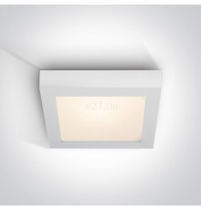 Стельовий світильник One Light 62122F/W/W The LED Panel Plafo Square, 22 Вт, 1490 лм, 3000K