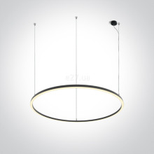 Підвісний світильник One Light 62156C/B/W LED Circle Rings, 65 Вт, 4300 лм, 3000K · One Light · one-light-62156c-b-w