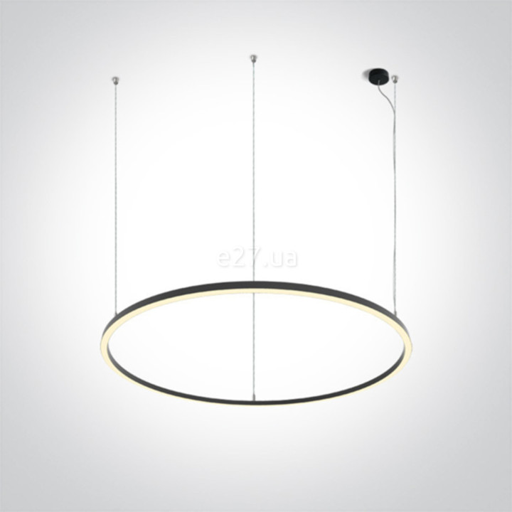 Підвісний світильник One Light 62156C/B/W LED Circle Rings, 65 Вт, 4300 лм, 3000K · One Light · one-light-62156c-b-w