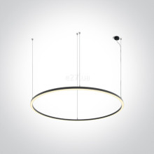Підвісний світильник One Light 62156D/B/W LED Circle Rings, 100 Вт, 6500 лм, 3000K · One Light · one-light-62156d-b-w