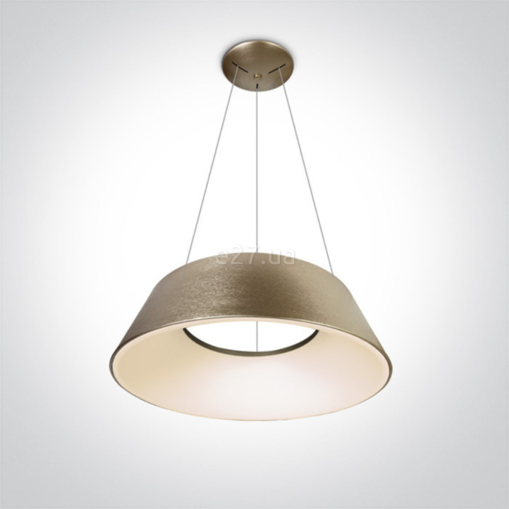 Підвісний світильник One Light 63058/BGL/W Mushroom Pendants, 60 Вт, 3600 лм, 3000K · One Light · one-light-63058-bgl-w
