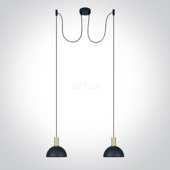 Підвісний світильник One Light 63140B/BBS E27 Round Pendants · One Light · one-light-63140b-bbs