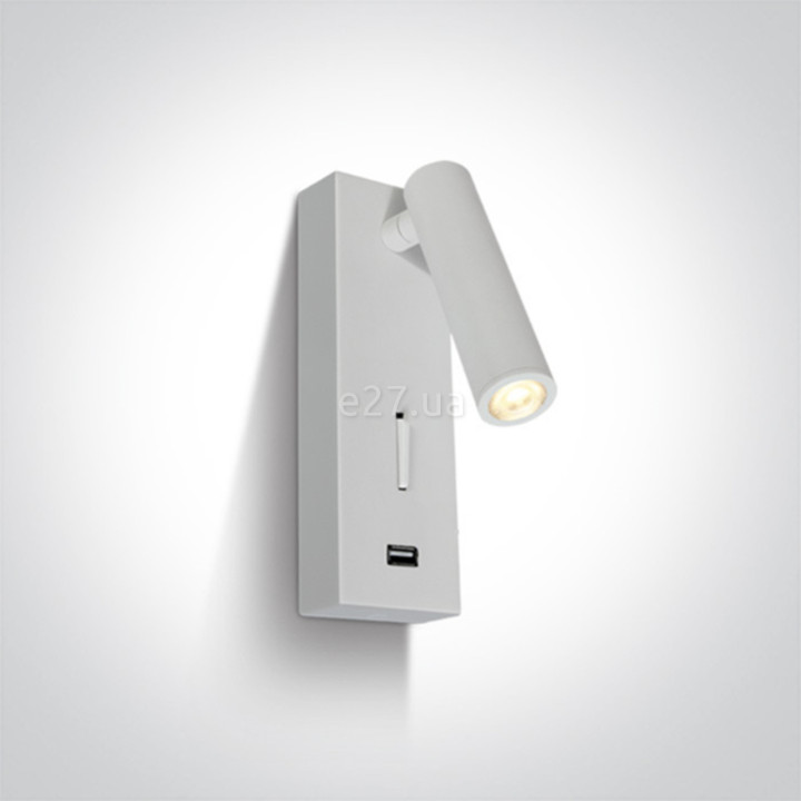 Спот One Light 65746A/W/W Reading Spots Aluminium, 3 Вт, 150 лм, 3000K · One Light · one-light-65746a-w-w