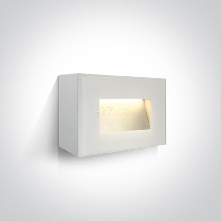 Настінний світильник One Light 67076/W/W The Glass Face Wall Lights Dark Light, 4 Вт, 300 лм, 3000K · One Light · one-light-67076-w-w