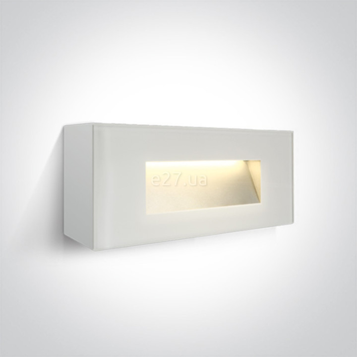 Настінний світильник One Light 67076A/W/W The Glass Face Wall Lights Dark Light, 5 Вт, 350 лм, 3000K · One Light · one-light-67076a-w-w