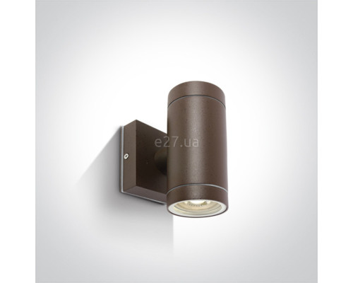Настінний світильник One Light 67130/BR GU10 Outdoor Cylinders Die cast