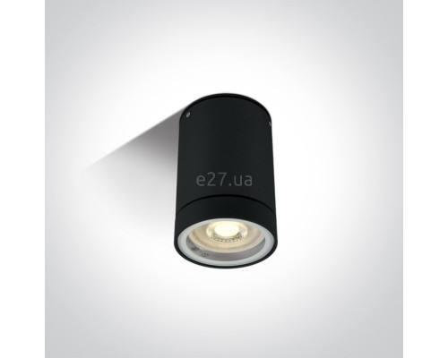 Точковий світильник One Light 67130C/B GU10 Outdoor Cylinder Black