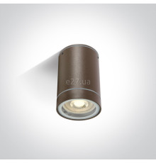 Точковий світильник One Light 67130C/BR GU10 Outdoor Cylinder Rust Brown