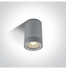 Точковий світильник One Light 67130C/G GU10 Outdoor Cylinder Grey