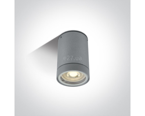 Точковий світильник One Light 67130C/G GU10 Outdoor Cylinder Grey