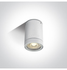 Точковий світильник One Light 67130C/W GU10 Outdoor Cylinder White