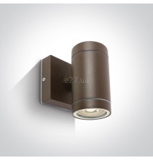 Настінний світильник One Light 67130E/BR GU10 Outdoor Cylinders Die cast