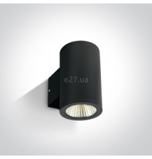 Настінний світильник One Light 67138/B/W Outdoor Wall Cylinders Up & down beam, 6 Вт, 880 лм, 3000K