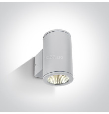 Настінний світильник One Light 67138/W/W Outdoor Wall Cylinders Up & down beam, 6 Вт, 880 лм, 3000K