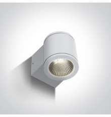 Настінний світильник One Light 67138E/W/W Outdoor Wall Cylinders, 6 Вт, 440 лм, 3000K