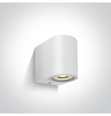 Настінний світильник One Light 67142F/W The GU10 Outdoor Cylinder Lights ABS+PC