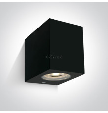 Настінний світильник One Light 67142H/B The GU10 Outdoor Cube Lights ABS+PC