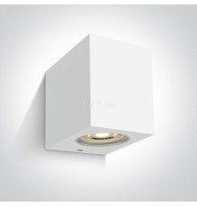 Настінний світильник One Light 67142H/W The GU10 Outdoor Cube Lights ABS+PC