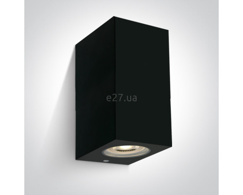Настінний світильник One Light 67142K/B The GU10 Outdoor Cube Lights ABS+PC