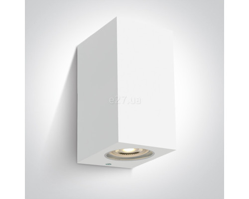 Настінний світильник One Light 67142K/W The GU10 Outdoor Cube Lights ABS+PC