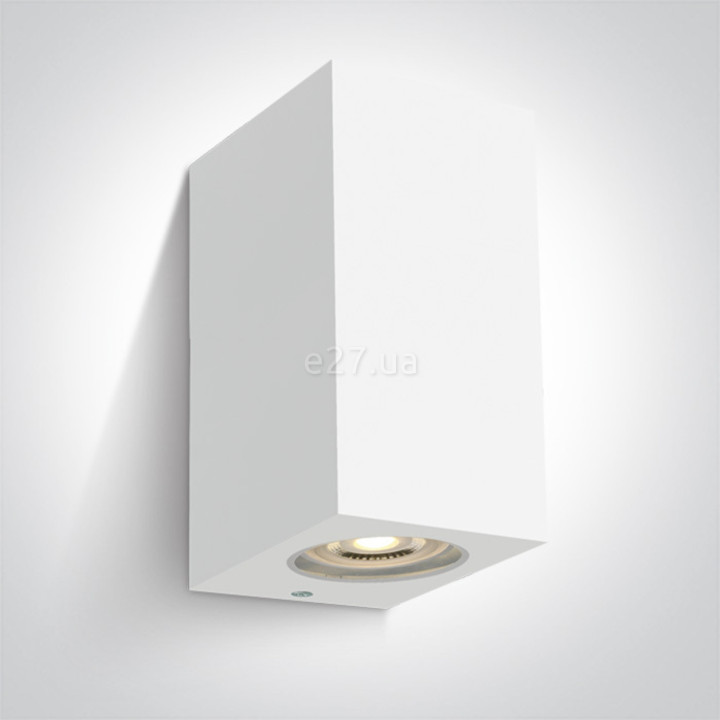 Настінний світильник One Light 67142K/W The GU10 Outdoor Cube Lights ABS+PC · One Light · one-light-67142k-w