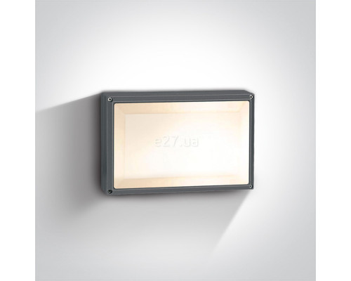 Настінний світильник One Light 67208B/AN The Square E27 Outdoor Plafo Die cast